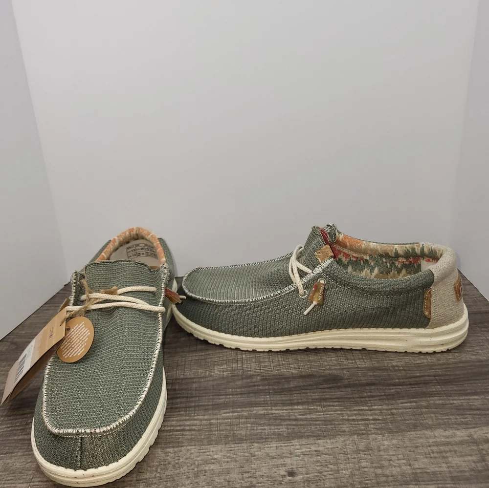 Hey Dude Men's Wally Eco Sox Algae Slip On Shoes